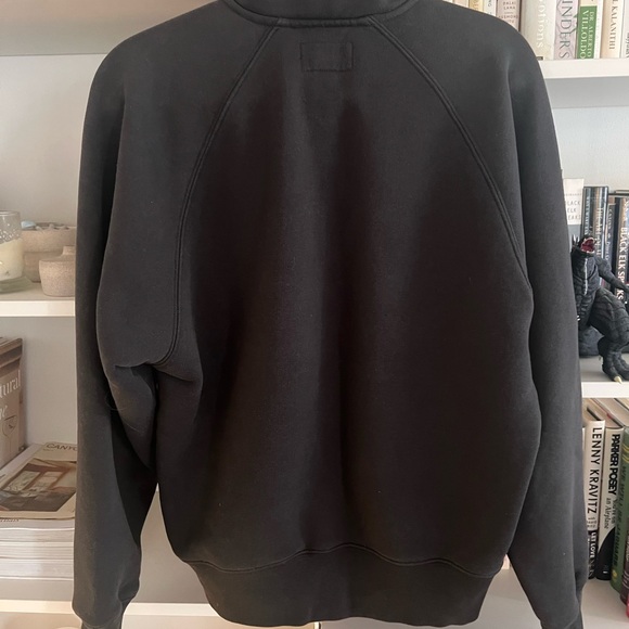 Stussy Men's Charcoal Zip-Up Sweater - Picture 6 of 7